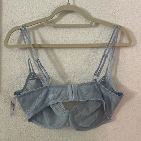 Adore Me Stacie Unlined Baby Blue Matching Set NWT 40DDD - Picture 6 of 7